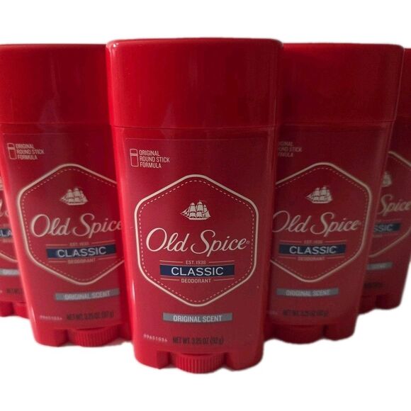 Pack Of 5 Old Spice Classic Deodorant Stick 3.25oz Original Scent Long Lasting - Picture 2 of 3